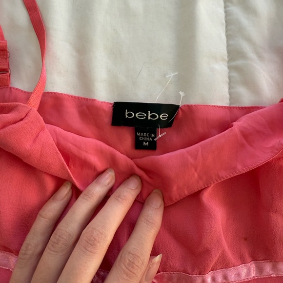 Bebe 100% silk babydoll camisole - Picture 3 of 6